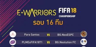 พร้อมลุย! 2 ทีมเก๋า BG.NeoESFIFA เตรียมลงสนาม E-Warriors FIFA 18 รอบ 16 ทีม