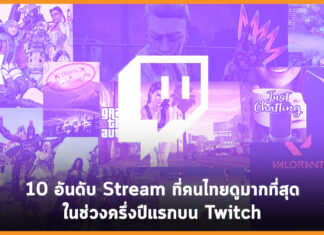 10 อันดับ Stream ที่คนไทยดูมากที่สุดในช่วงครึ่งปีแรกบน Twitch